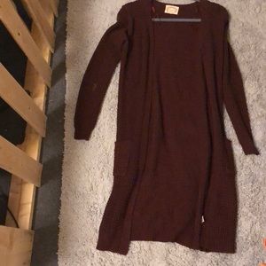 Ambiance Maroon Cardigan